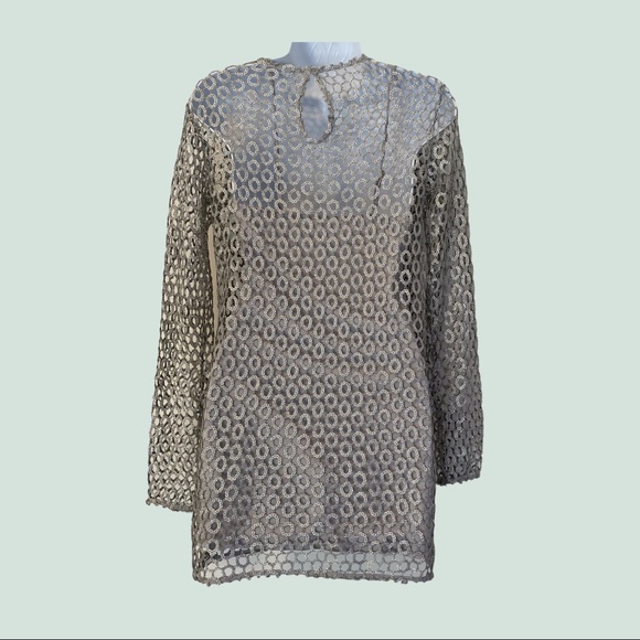 Silver metallic mini dress - Picture 5 of 9